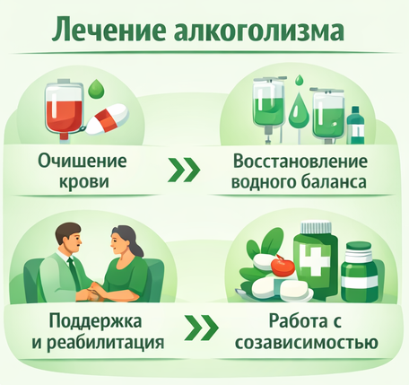 лечение алкоголизма в Бокситогорске этапы